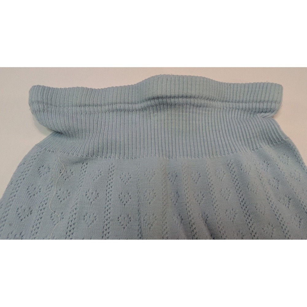Duofold Thermal Leggings Women Small Blue Excellent Heart Pointelle Base Layer - Picture 4 of 4